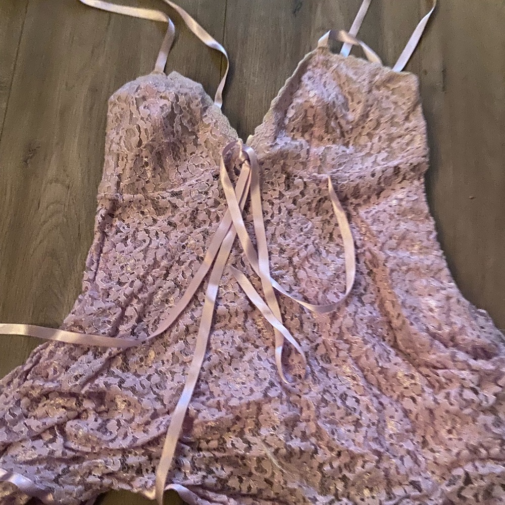 Light purple lace lingerie